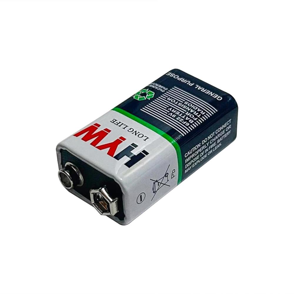 9V Battery HYW Non-Rechargeable Zinc Carbon Dry