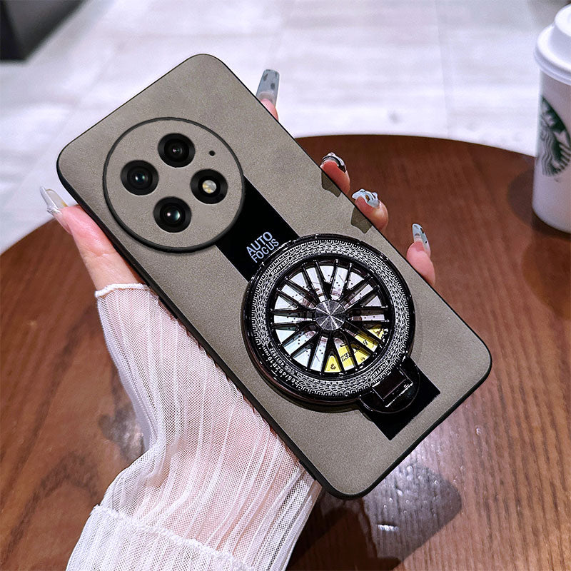 Ultimate Leather Wheel Ring Stand Case - OnePlus