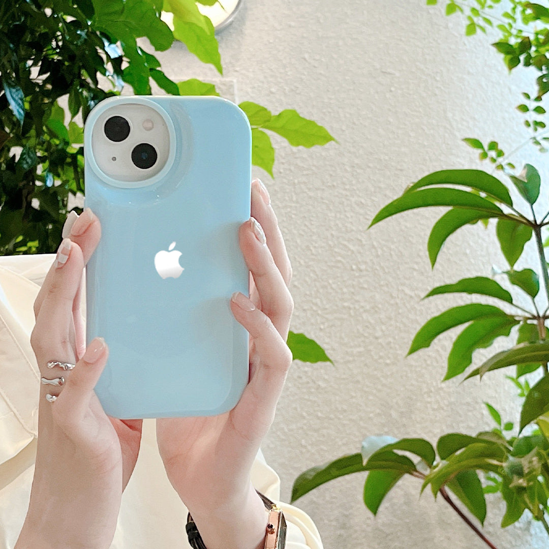 Glossy Pastel Color Burst Shield Case - iPhone