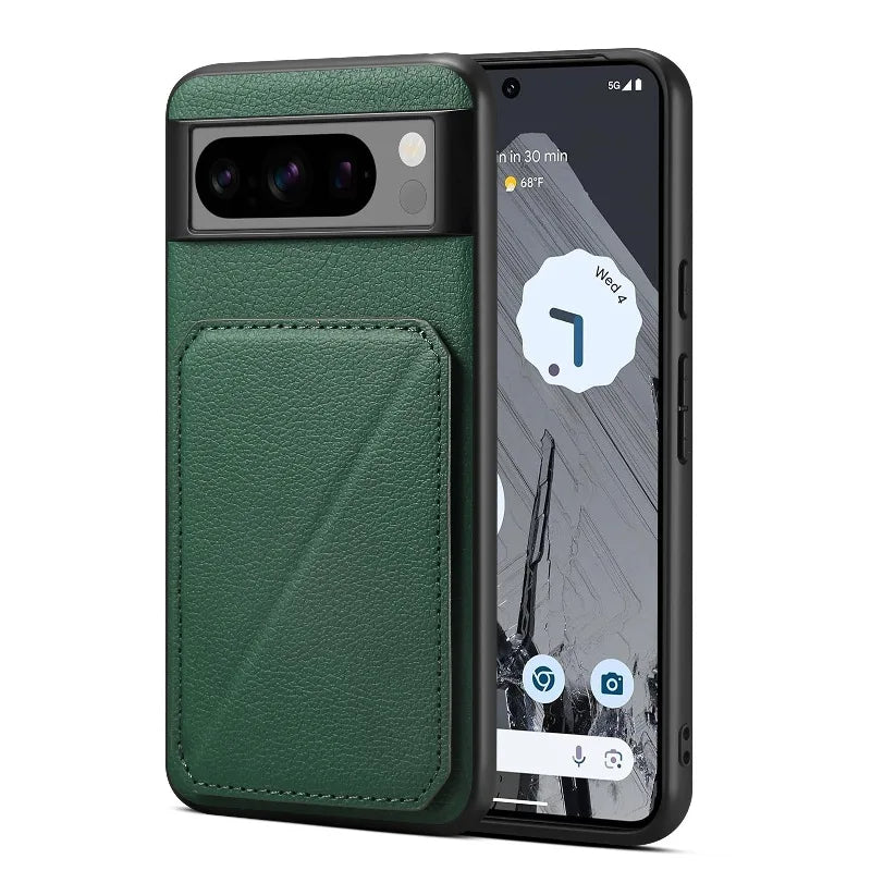 Sleek Card Insert Leather Magnetic Case - Google