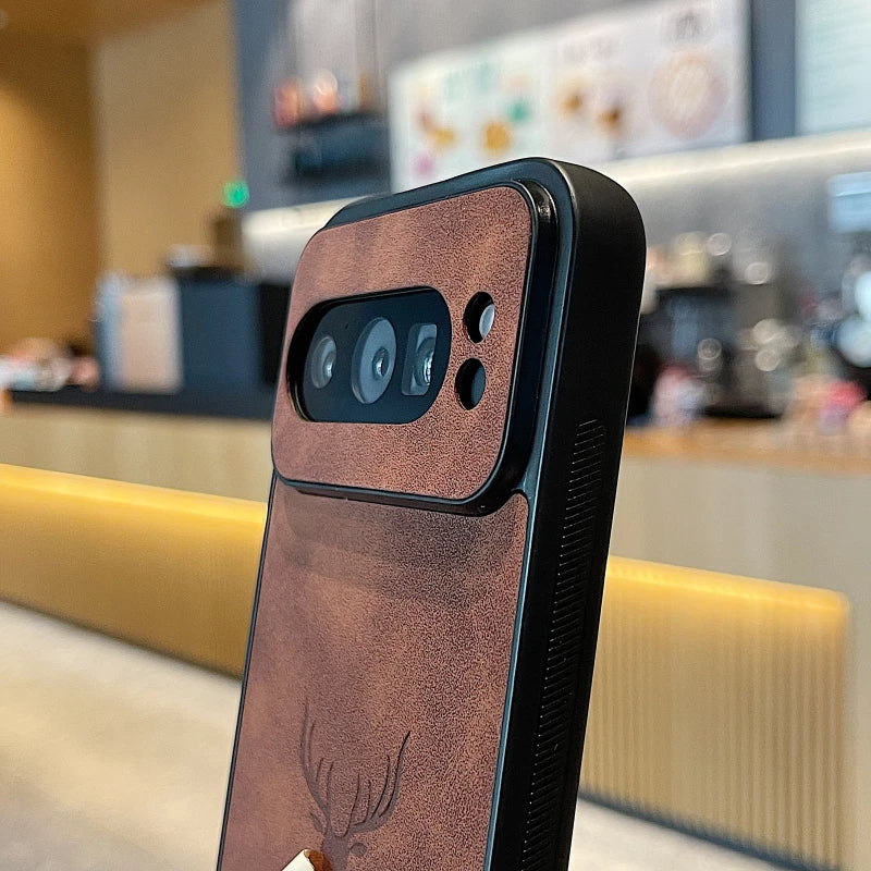 Deer Embossed Shockproof PU Leather Case - Google