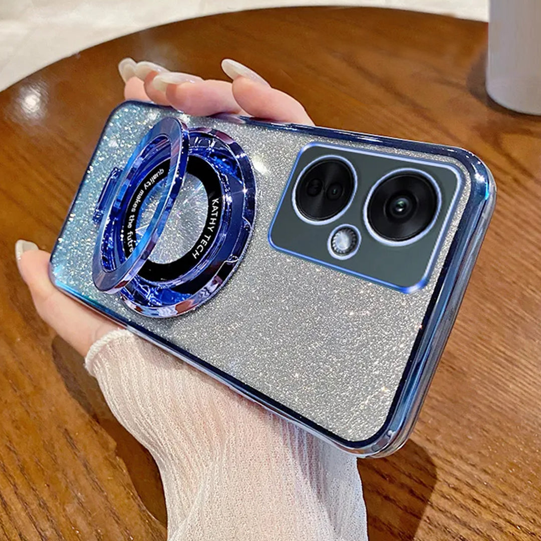 Glitter Ring Grip Transparent Case  - OnePlus