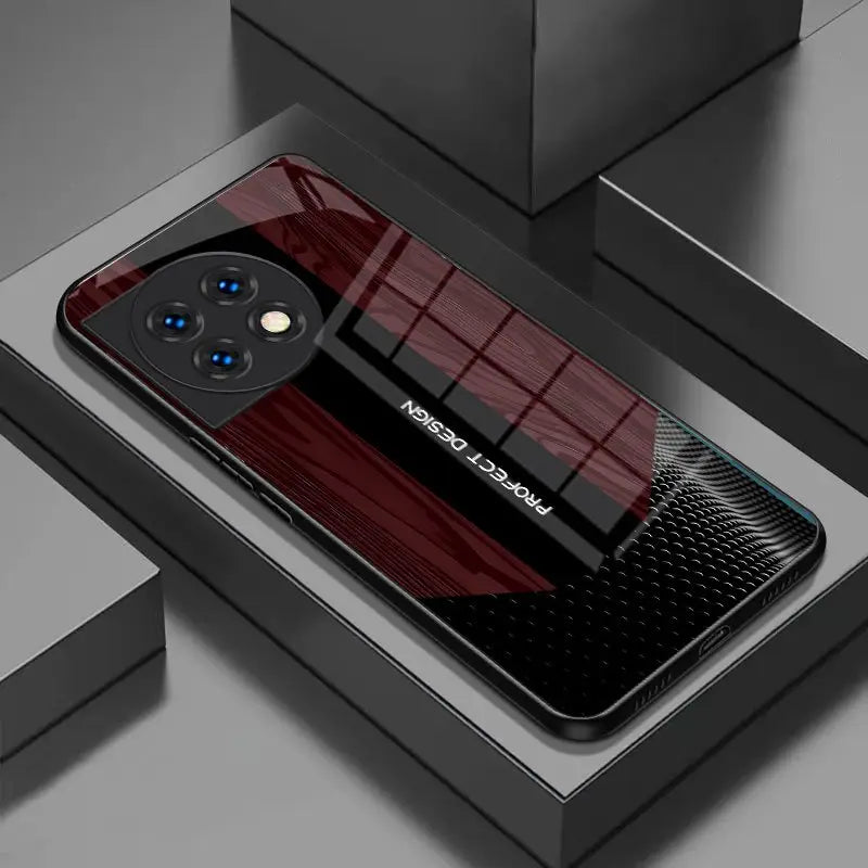 Urban Wood Tempered Glass Case - OnePlus