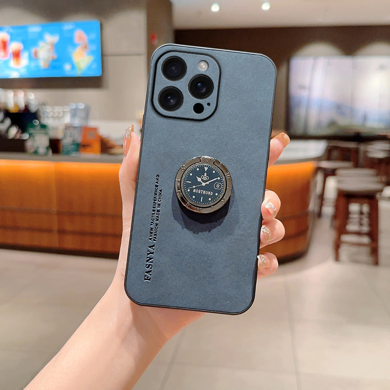 Dynamic Clock-Inspired Ring Stand Case - iPhone