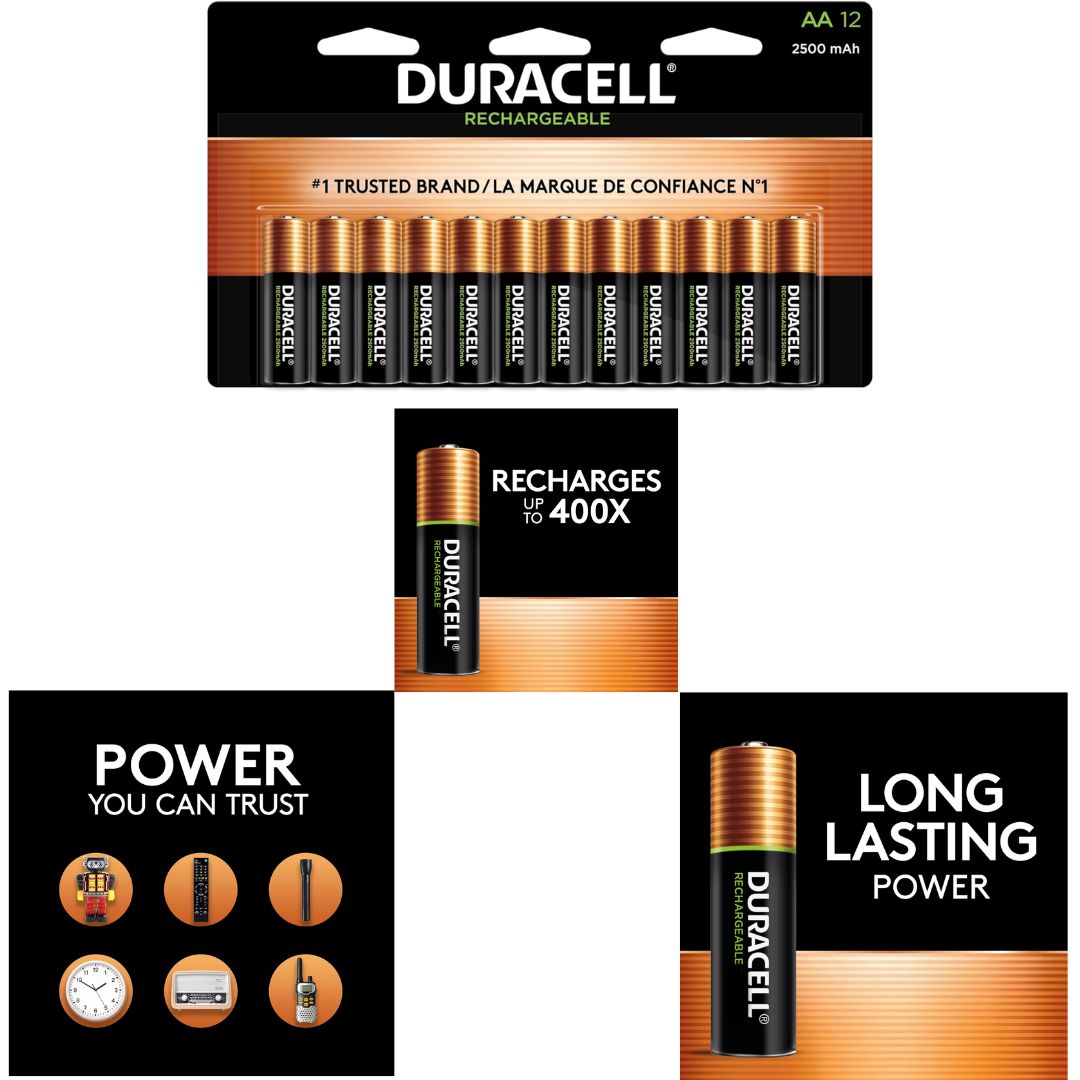 Duracell: 1.2V Rechargeable Ni-MH Battery