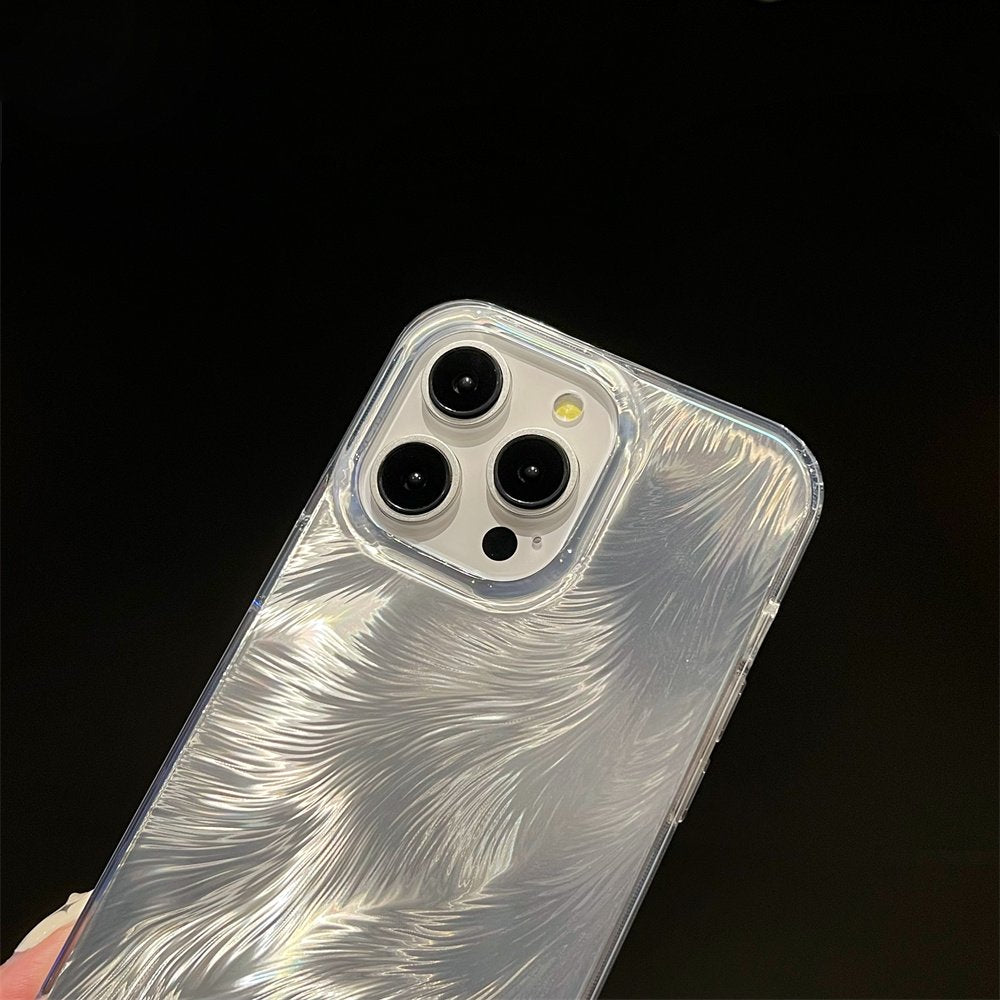Luxury Feather Gradient Glitter Case - iPhone