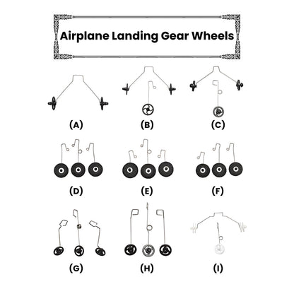 Hobby RC Airplane Landing Gear Wheel Set