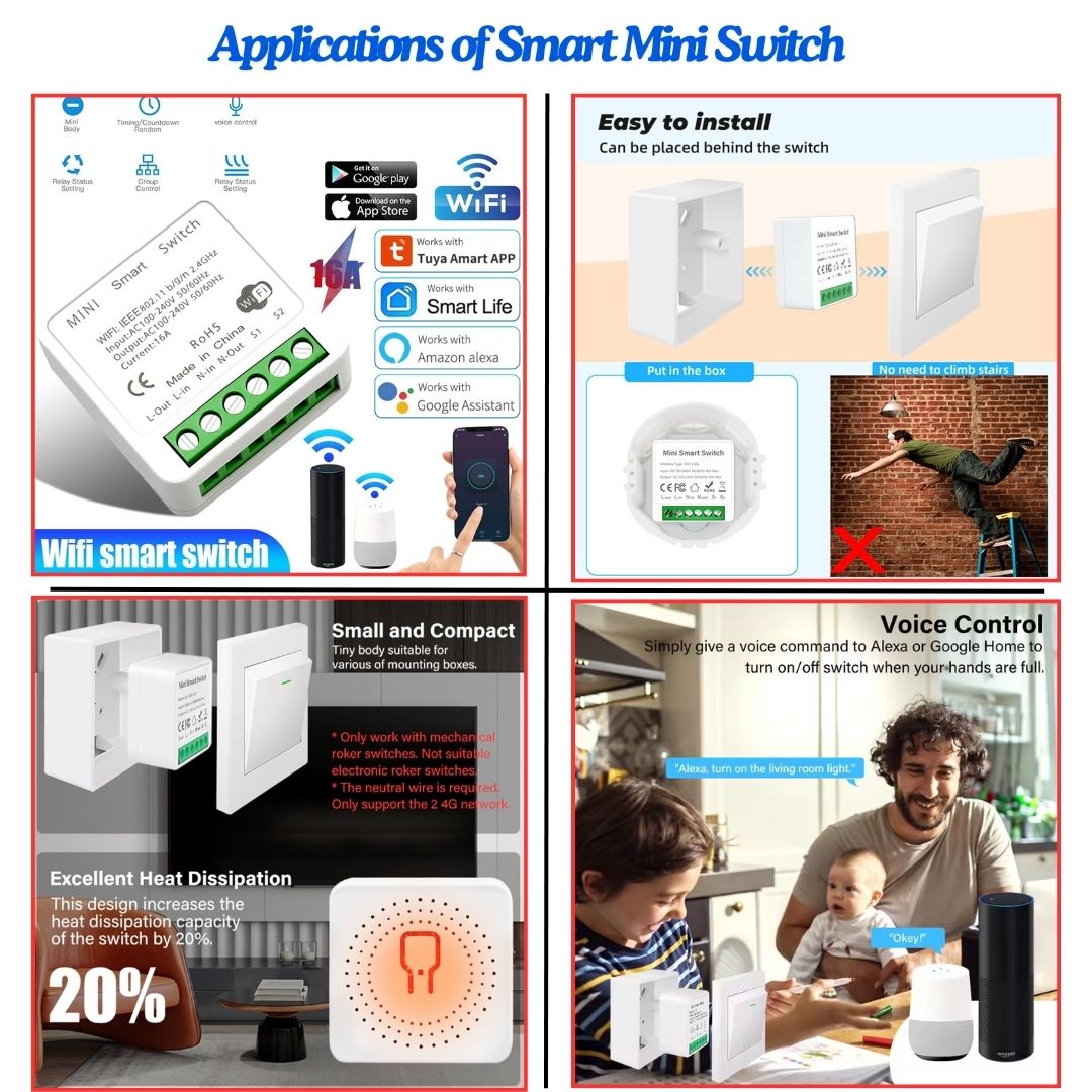 Mini Smart Switch DIY Smart Wireless Module for Home/Office