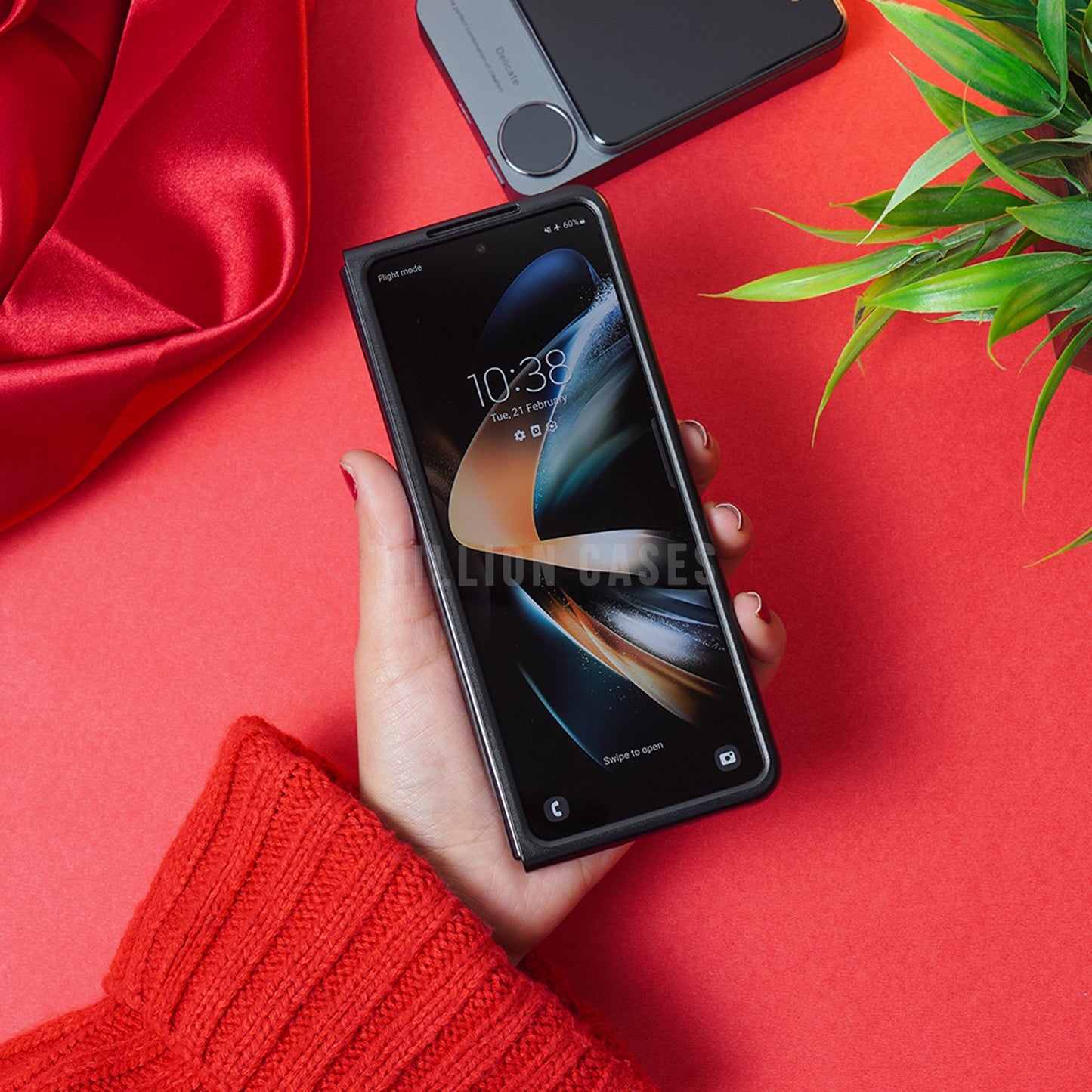 Galaxy Z Fold4 Audi Logo Pattern Case