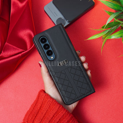 Galaxy Z Fold4 Audi Logo Pattern Case