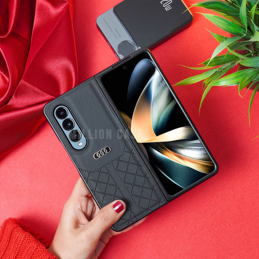 Galaxy Z Fold4 Audi Logo Pattern Case