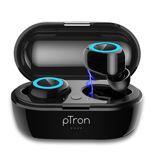 Buy Refurbished PTron Bassbuds True Wireless Bluetooth Earbuds, Get DaZon Arrow Wrist Watch Free