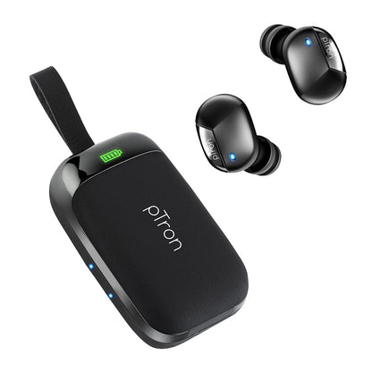pTron Bassbuds Urban True Wireless Stereo Earphones with Deep Bass & Touch Control (Black)