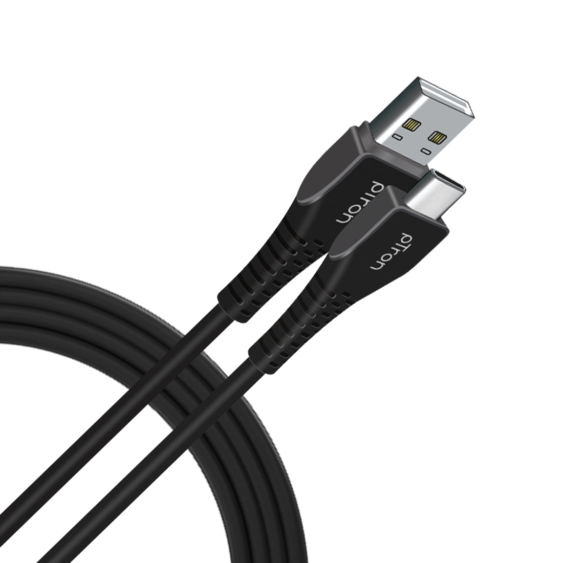 pTron Solero T241 2.4A Type-C Data & Charging USB Cable, Made in India, 480Mbps Data Sync, Durable 1 mUSB Cable for Type-C USB Devices - (Black)