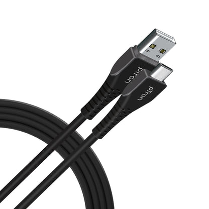 pTron Solero T241 2.4A Type-C Data & Charging USB Cable, Made in India, 480Mbps Data Sync, Durable 1 mUSB Cable for Type-C USB Devices - (Black)