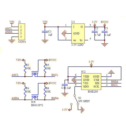BME280-3.3 Precision Altimeter Atmospheric Pressure Sensor Module