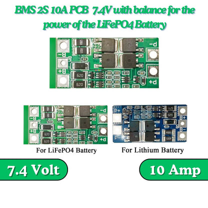 2S Li-Ion BMS 18650 Lithium Ion Battery Protection Boards
