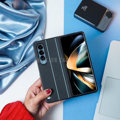 Galaxy Z Fold4 BMW Luxury Logo Stripe Case