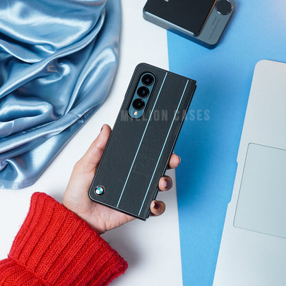 Galaxy Z Fold4 BMW Luxury Logo Stripe Case