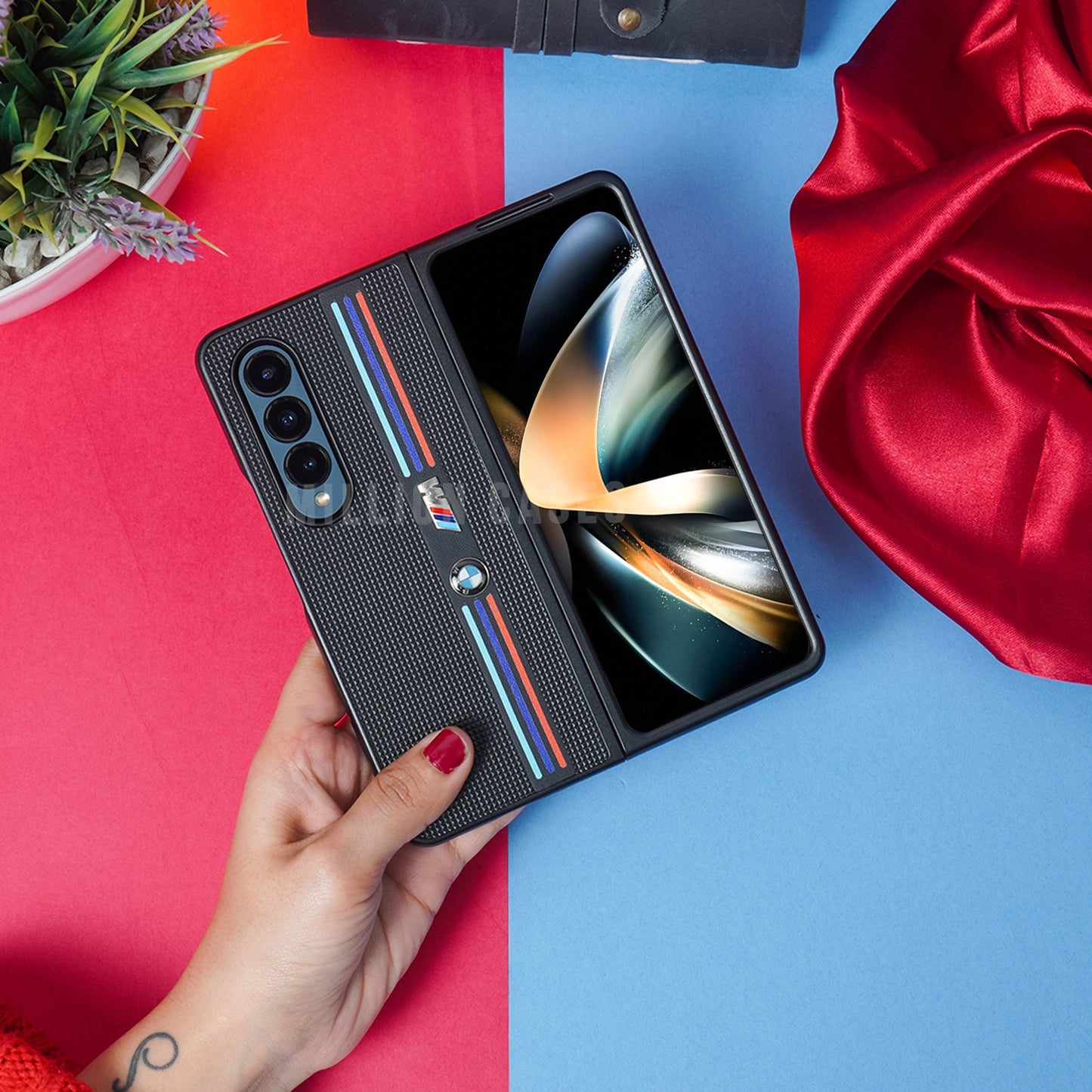 Galaxy Z Fold4 BMW Carbon Fiber Case