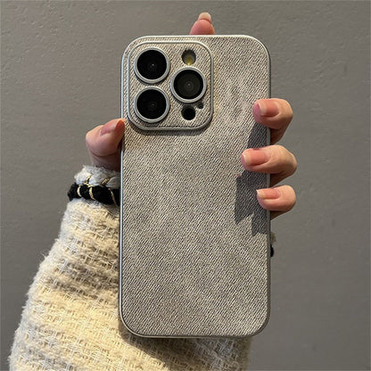 Bold Textured Luxury Leather Case - iPhone