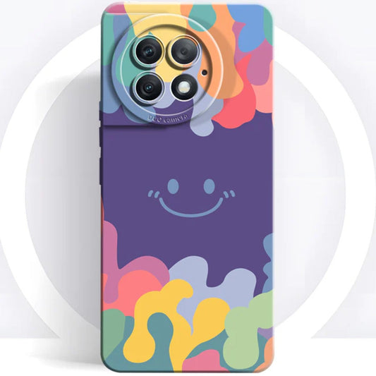 Vibrant Smiley Liquid Silicone Case
