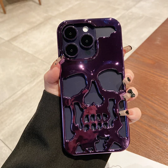 iPhone Series Hollow Skull Design Case