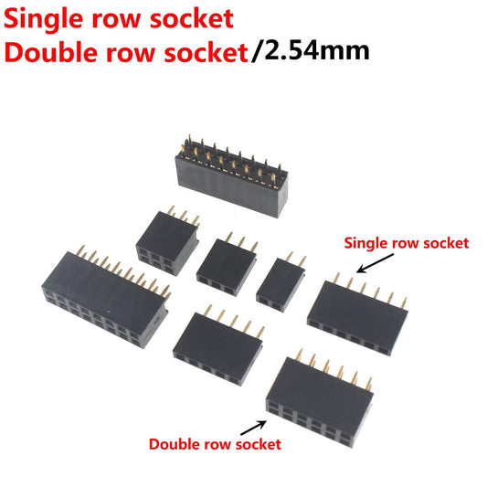 Female Berg Strip 2.54mm Straight Header Pin