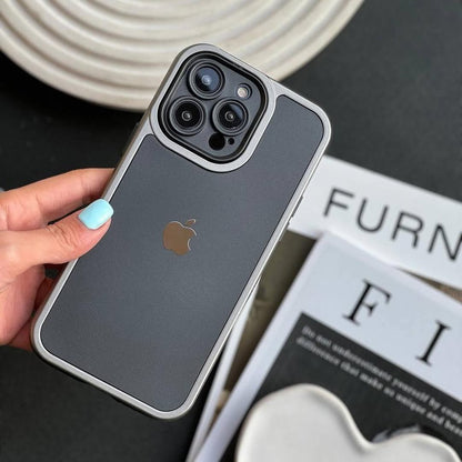 Matte Metallic Border Shield Case - iPhone