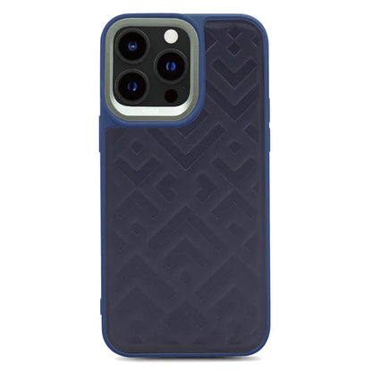 Embossed Rhombus Motifs Case - iPhone