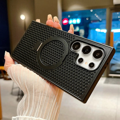 Honeycomb Heat Dissipation Ring Stand Case - Samsung