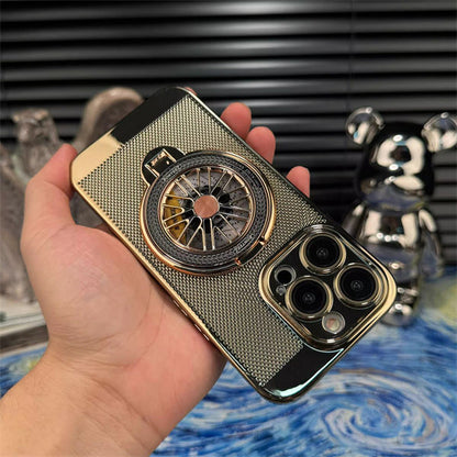 Luxury Mesh Spinner Stand Case - iPhone