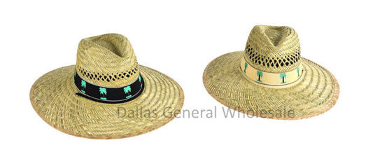 Women's Palm Tree Straw Hats Bulk