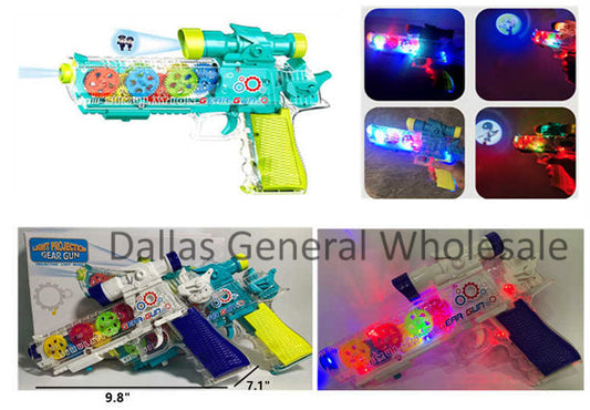 3D Transparent Pistol Guns Kids Toy In Bulk