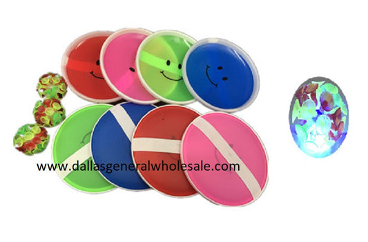 Frisbee Like Sticky Ball Hand Games For Kids - Assorted Bulk