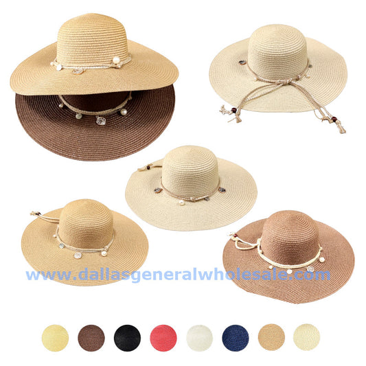 Women's Floppy Straw Hats In Bulk- Assorted