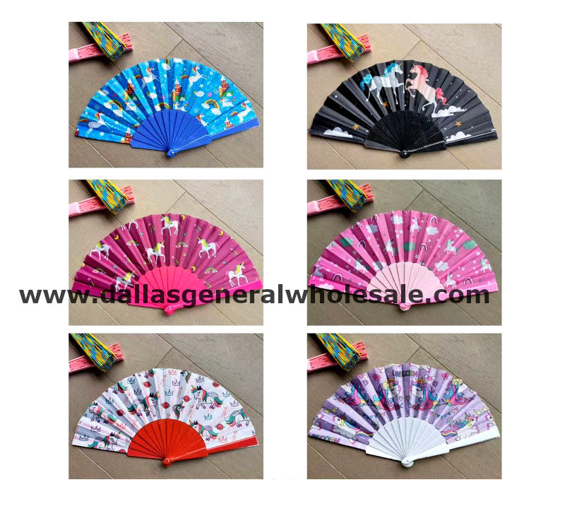 Unicorn Hand Fans For Girls & Women's Wholesale