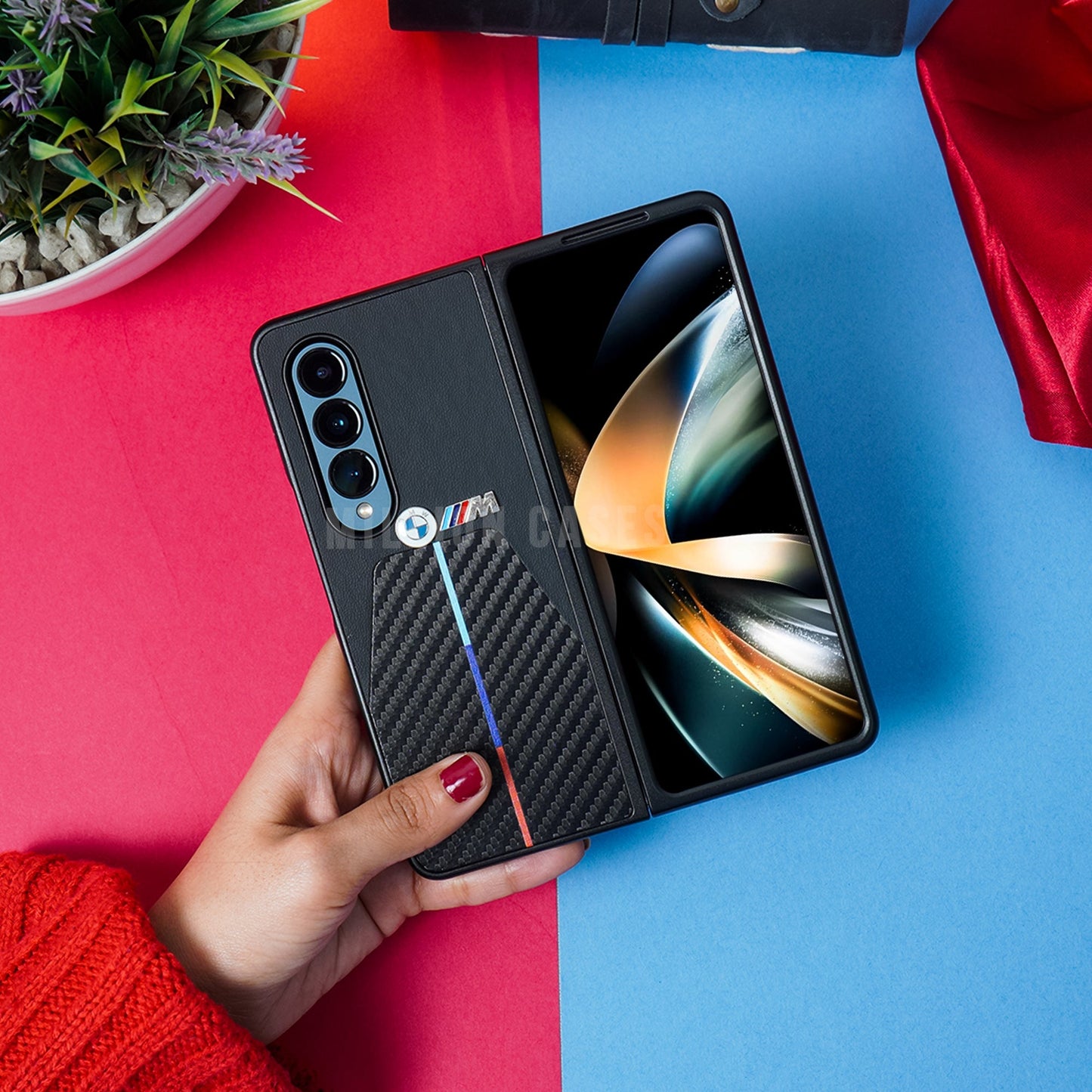 Galaxy Z Fold4 BMW Carbon Fiber Case
