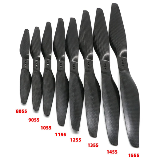 2-Blades 5.5-Pitch xx55 Propellers For Drone/Quadcopters CW + CCW (1-Pair)