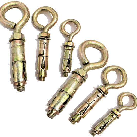 Heavy-Duty Ceiling Anchor Fasteners Closed-Hook for Fans & Hanging