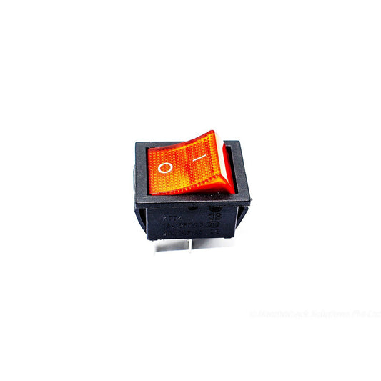 KCD4 16A 250V DPST ON-OFF Rocker Switch with Red Light