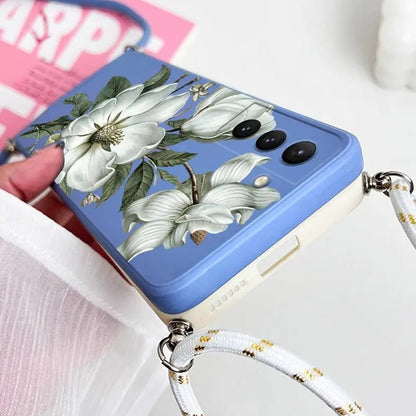 Wildflower Whimsy Case with Crossbody Lanyard - Samsung