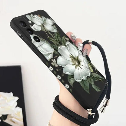 Wildflower Whimsy Case with Crossbody Lanyard - Samsung