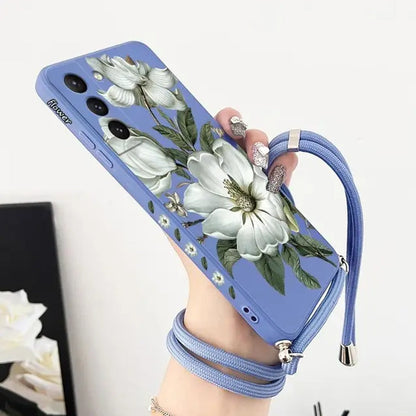 Wildflower Whimsy Case with Crossbody Lanyard - Samsung