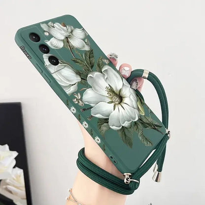 Wildflower Whimsy Case with Crossbody Lanyard - Samsung
