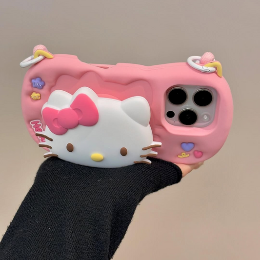 Hello Kitty Phone Case with Lanyard