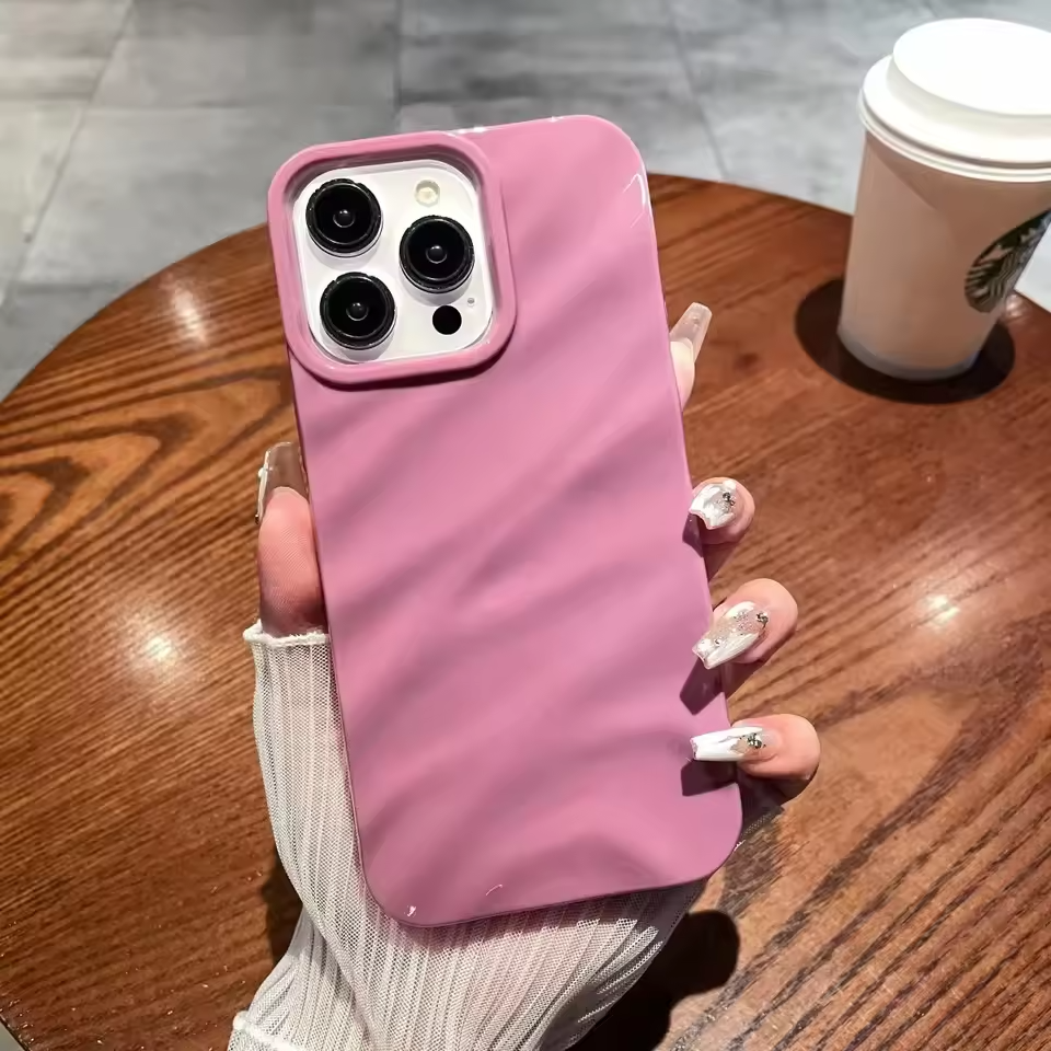 Glossy Ripple Texture Sleek Case