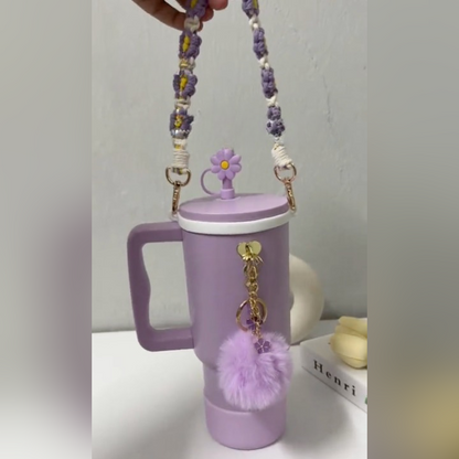 Boho Chic Insulated Tumbler With Charm