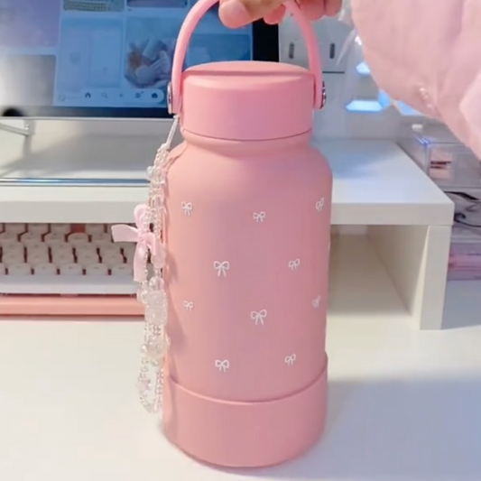 Sweet Bow Insulated Tumbler with Charm