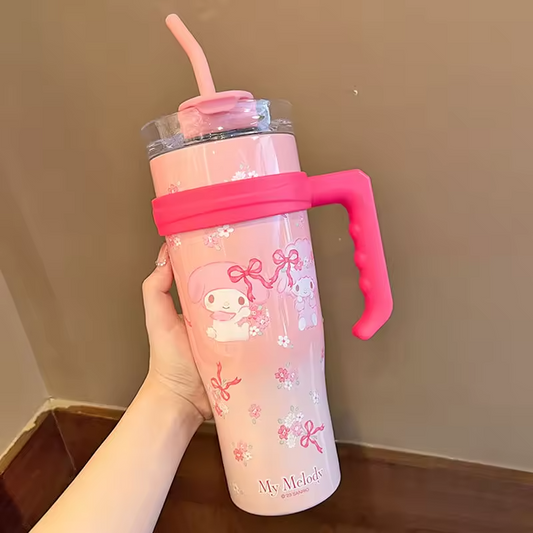 Whimsical Character Insulated Straw Tumbler